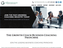 Tablet Screenshot of growthcoachfranchise.com